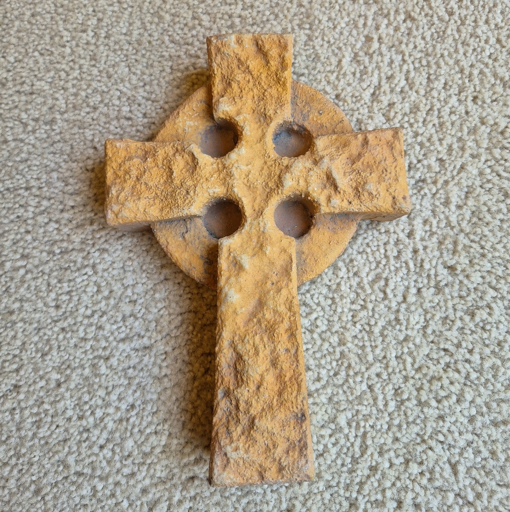 Rustic Celtic Cross Wall Decor By Hayes Parker, Signed 1999